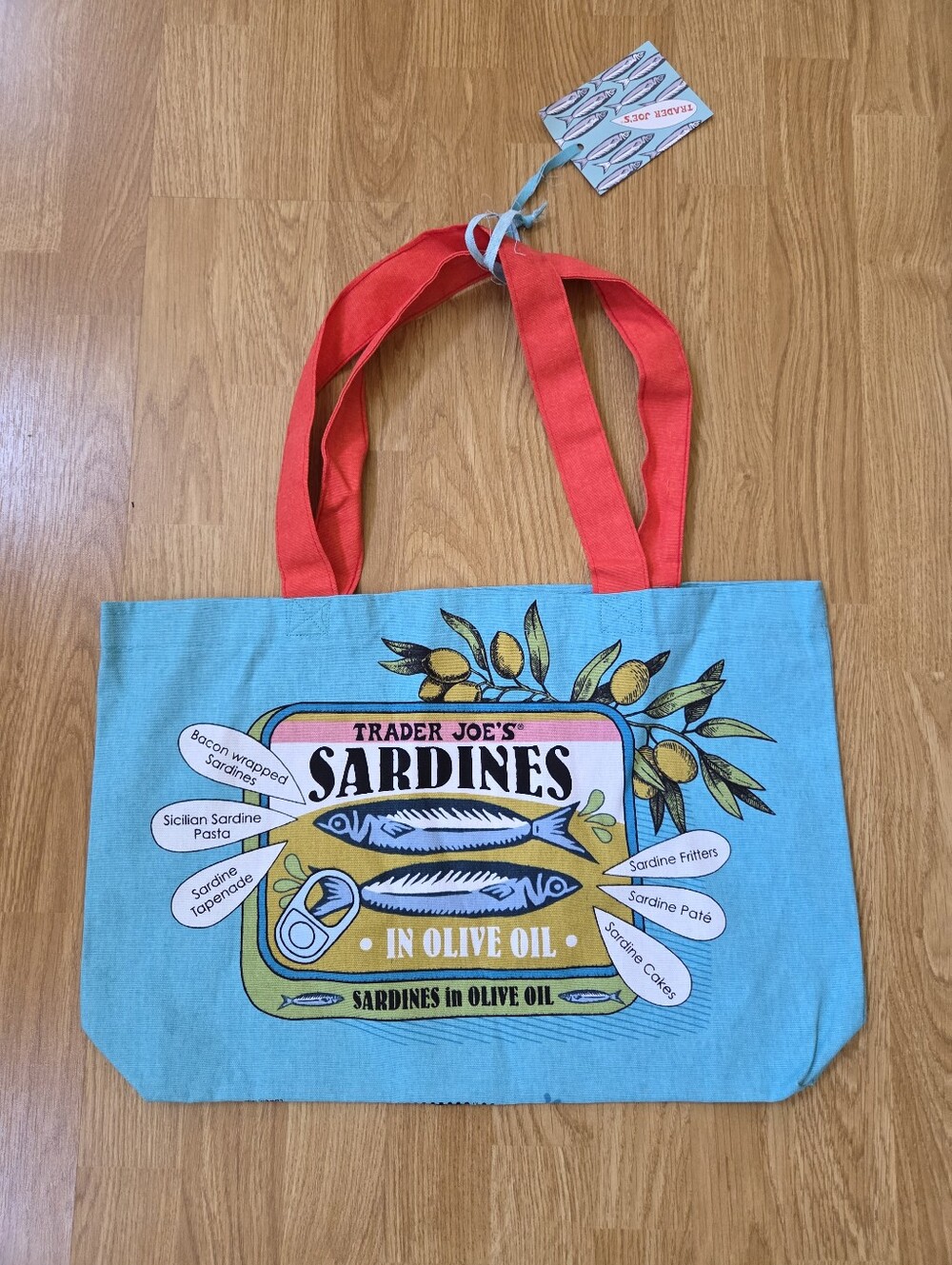 Trader Joe’s Canvas Tote Bag - SARDINES - Picture 3 of 10